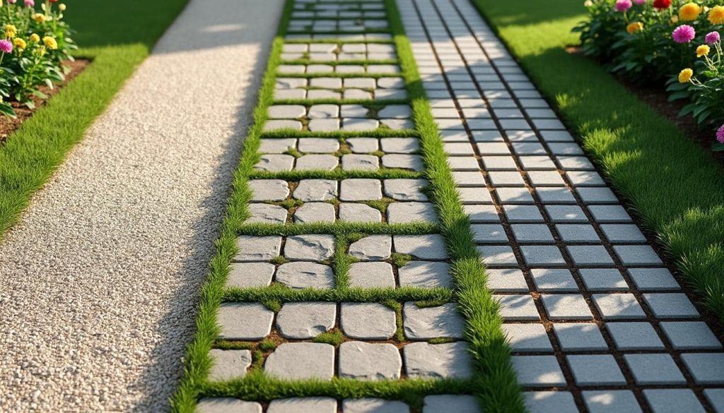 découvrez notre guide complet sur les allées de jardin : choisissez entre graviers, pavés et stabilisateurs pour créer un chemin esthétique et durable dans votre espace extérieur.