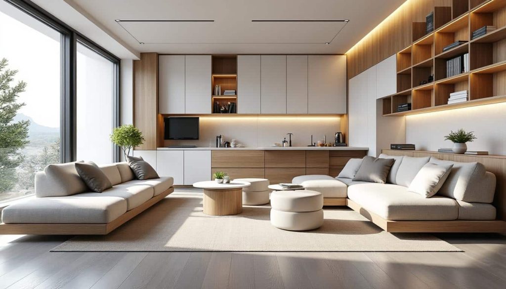 découvrez comment l'aménagement intérieur avec des meubles modulables optimise l'espace de votre maison pour un design fonctionnel et élégant.