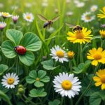 découvrez comment une pelouse fleurie contribue à préserver la biodiversité en attirant et soutenant les insectes auxiliaires bénéfiques pour votre jardin.