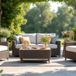 découvrez le mobilier de jardin en résine qui imite parfaitement l'aspect du rotin naturel, alliant élégance, durabilité et confort pour votre espace extérieur.