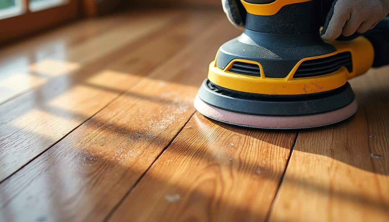 le ponçage de parquet restaure la beauté naturelle des sols en chêne anciens, leur redonnant éclat et charme pour un intérieur chaleureux et authentique.