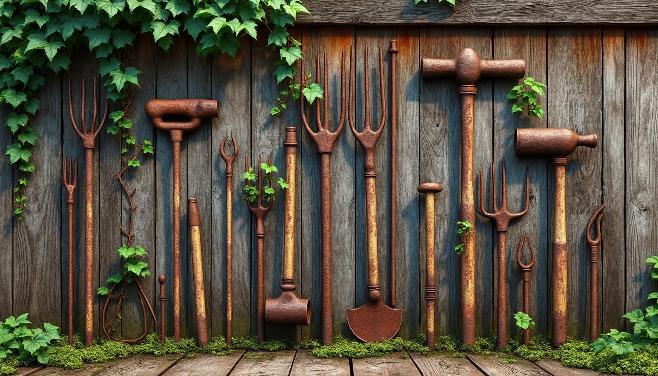 découvrez comment intégrer une décoration extérieure rustique en utilisant de vieux outils en fer pour apporter charme et authenticité à votre espace extérieur.