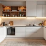 optimisez l'espace de votre cuisine en l avec notre mobilier d'angle pensé pour exploiter chaque centimètre, alliant fonctionnalité et design.