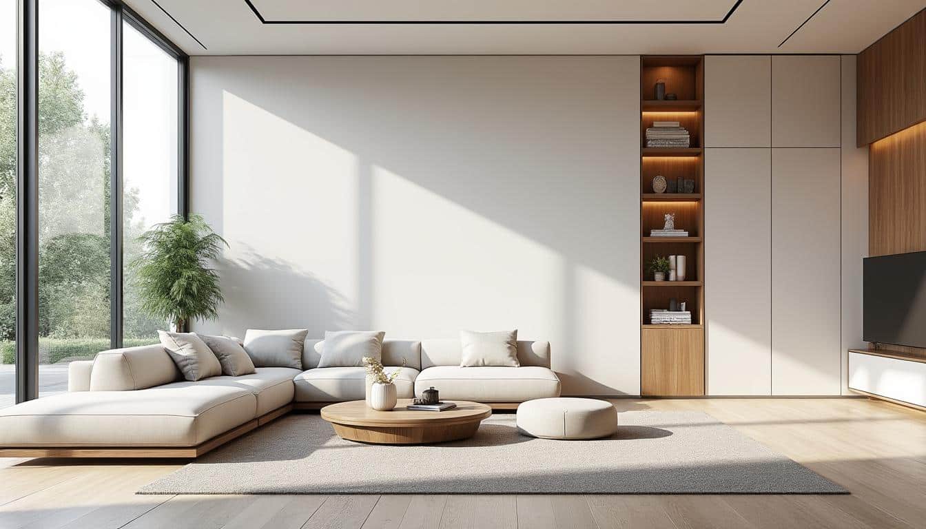 découvrez comment le mobilier encastré sublime le design des salons minimalistes en offrant un espace épuré et fonctionnel, idéal pour un intérieur moderne et élégant.