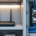 découvrez comment le placard technique centralise efficacement le routeur et l'électricité pour une organisation optimale et un accès facilité.