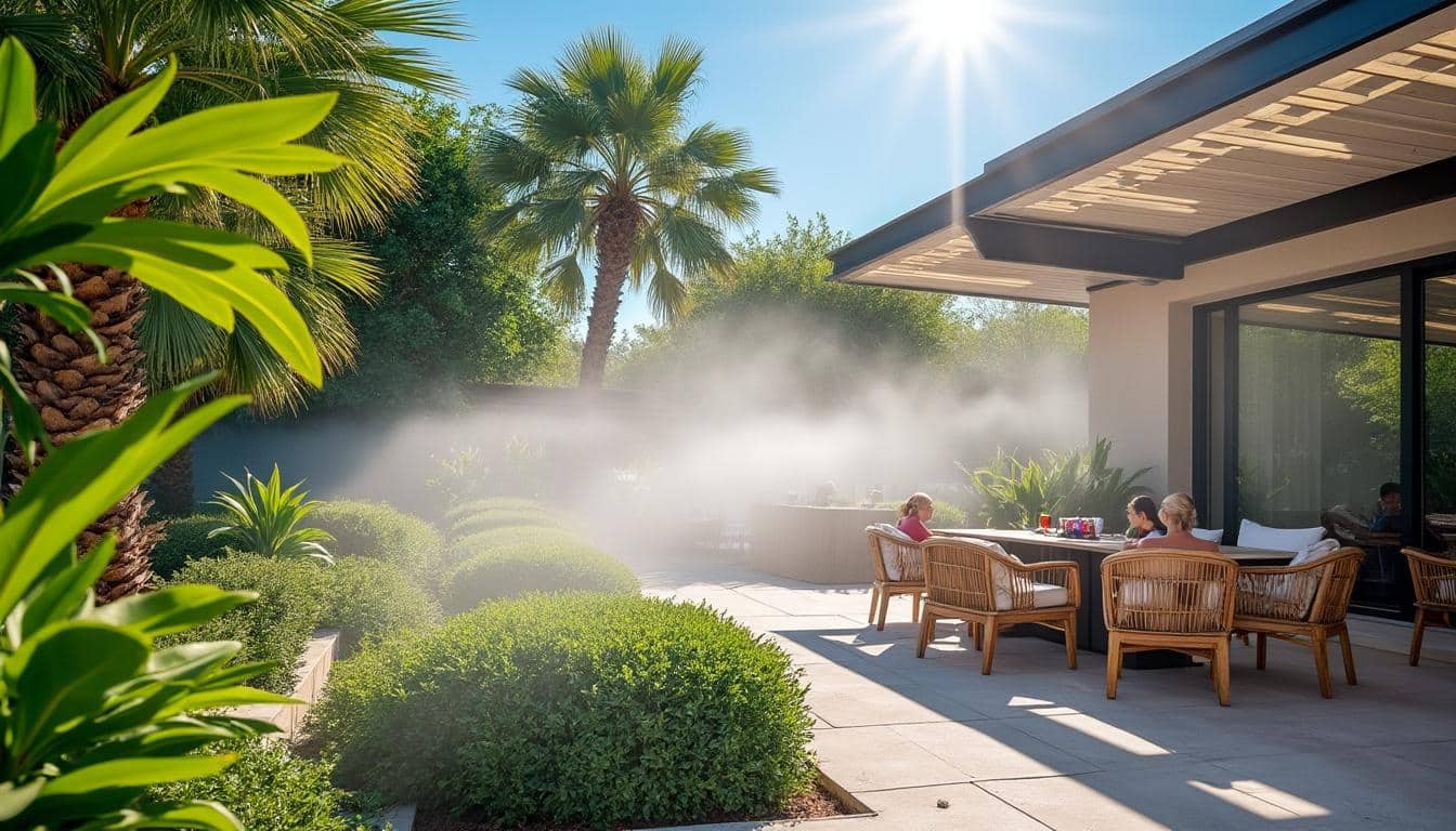découvrez comment les brumisateurs de terrasse peuvent rafraîchir efficacement l'air et vous offrir un confort optimal pendant les canicules estivales.