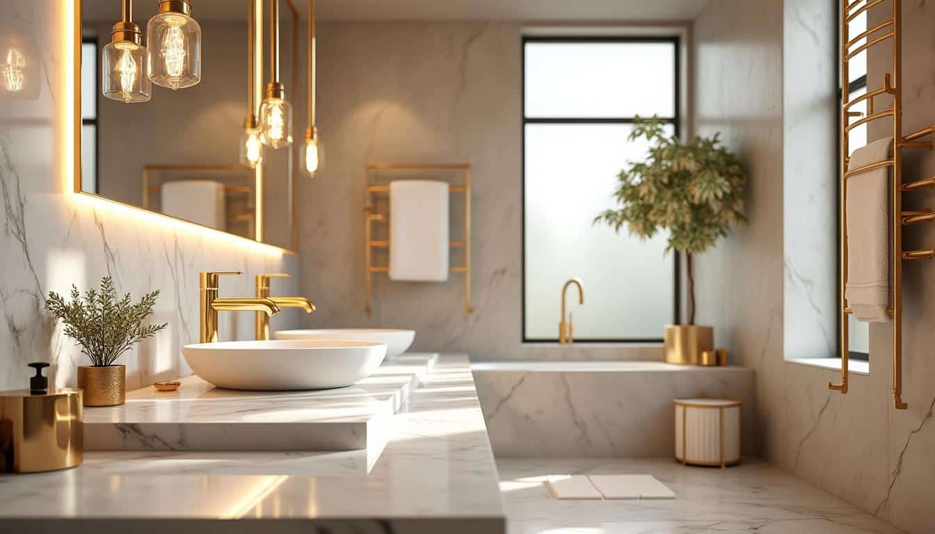 découvrez comment les touches dorées apportent élégance et lumière aux salles de bains chic, sublimant votre décoration avec raffinement.