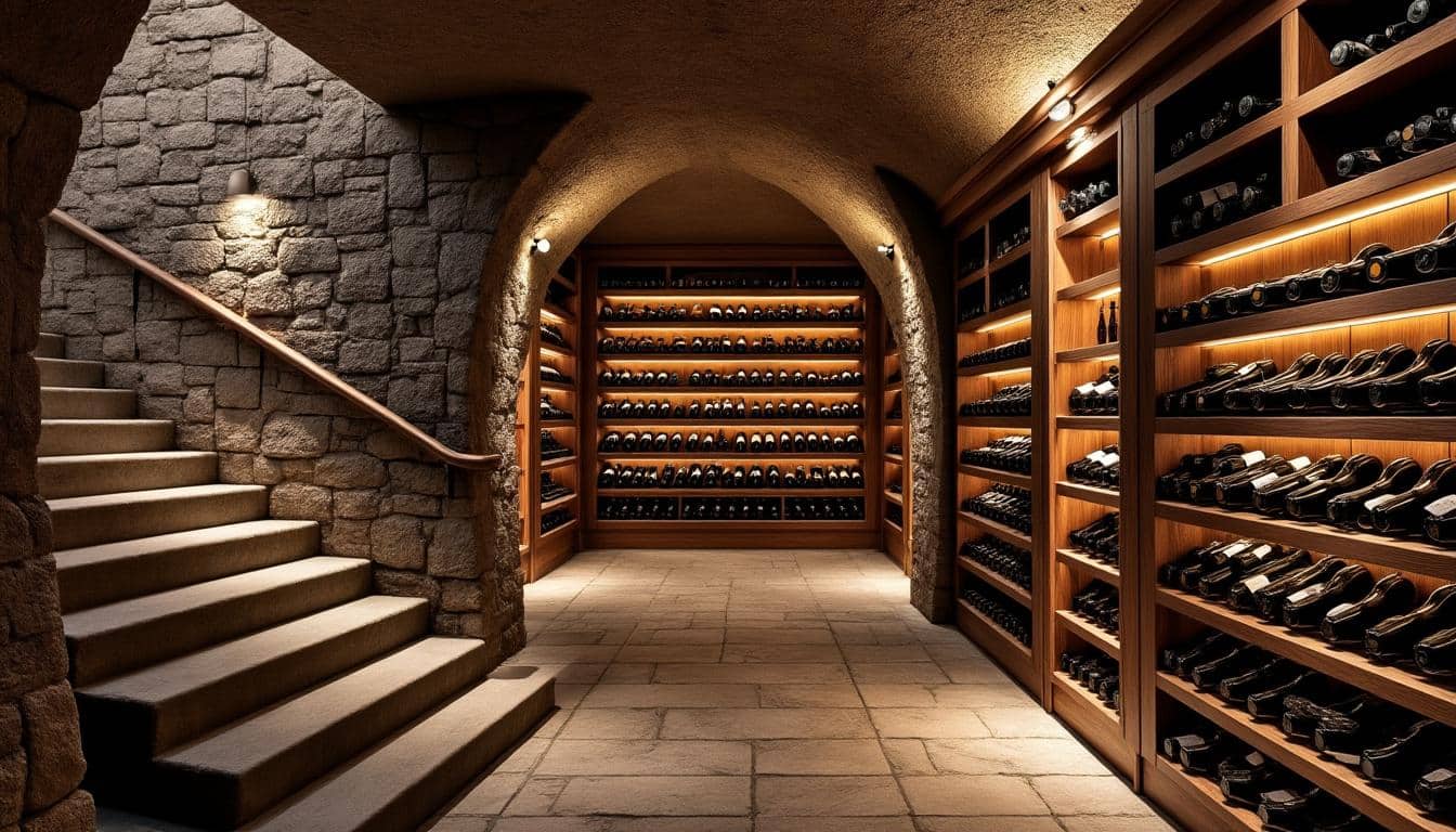 découvrez comment une cave à vin enterrée assure une température stable pour conserver vos vins dans des conditions optimales.