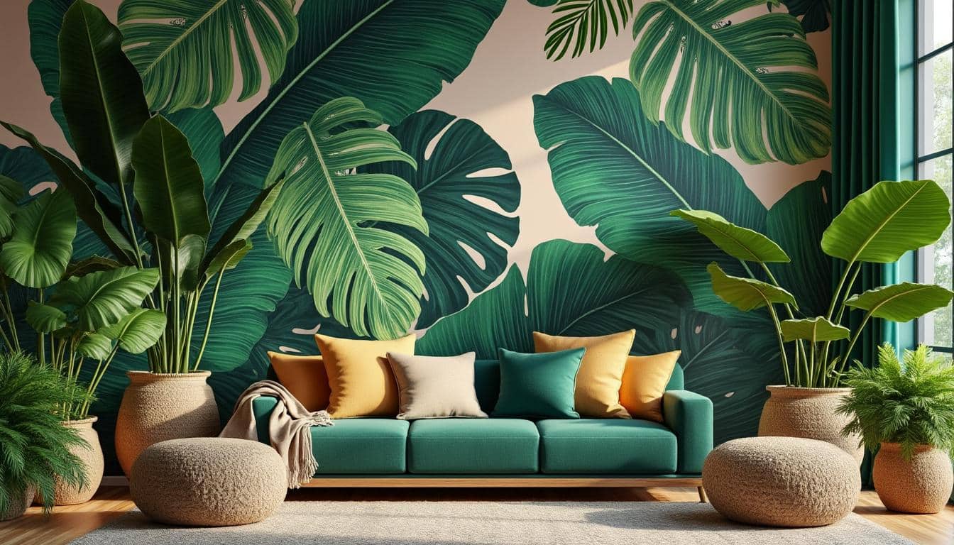 découvrez comment la décoration tropicale sublime votre intérieur grâce aux motifs de feuilles géantes, apportant fraîcheur et ambiance exotique.