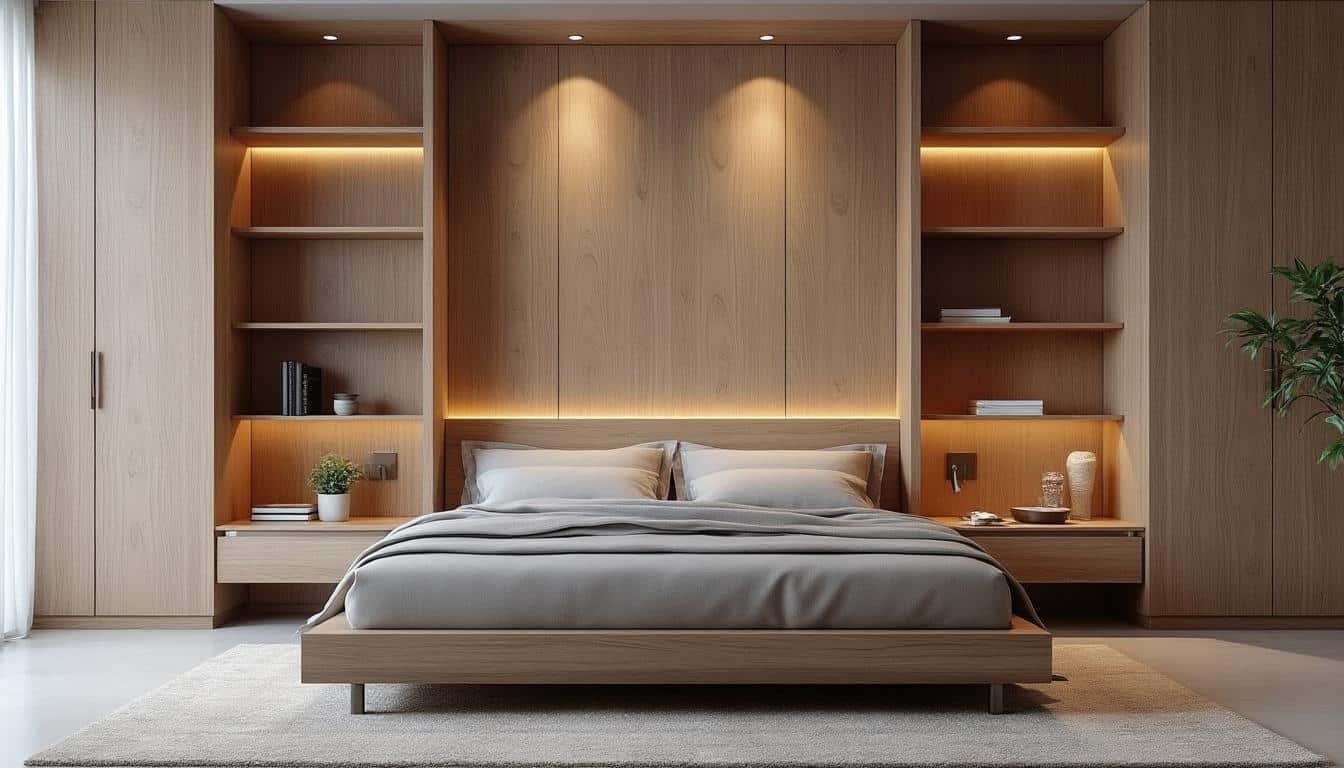 découvrez comment la tête de lit avec rangements intégrés remplace efficacement les tables de chevet, offrant un gain d'espace et un style moderne à votre chambre.