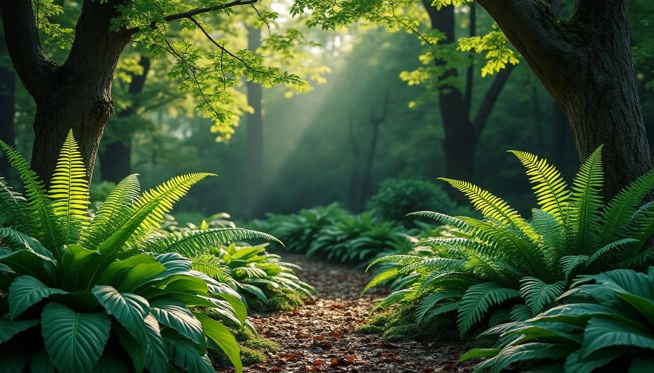 découvrez comment aménager un jardin d'ombre accueillant pour les fougères et les hostas, avec des conseils pour créer un espace ombragé et verdoyant.