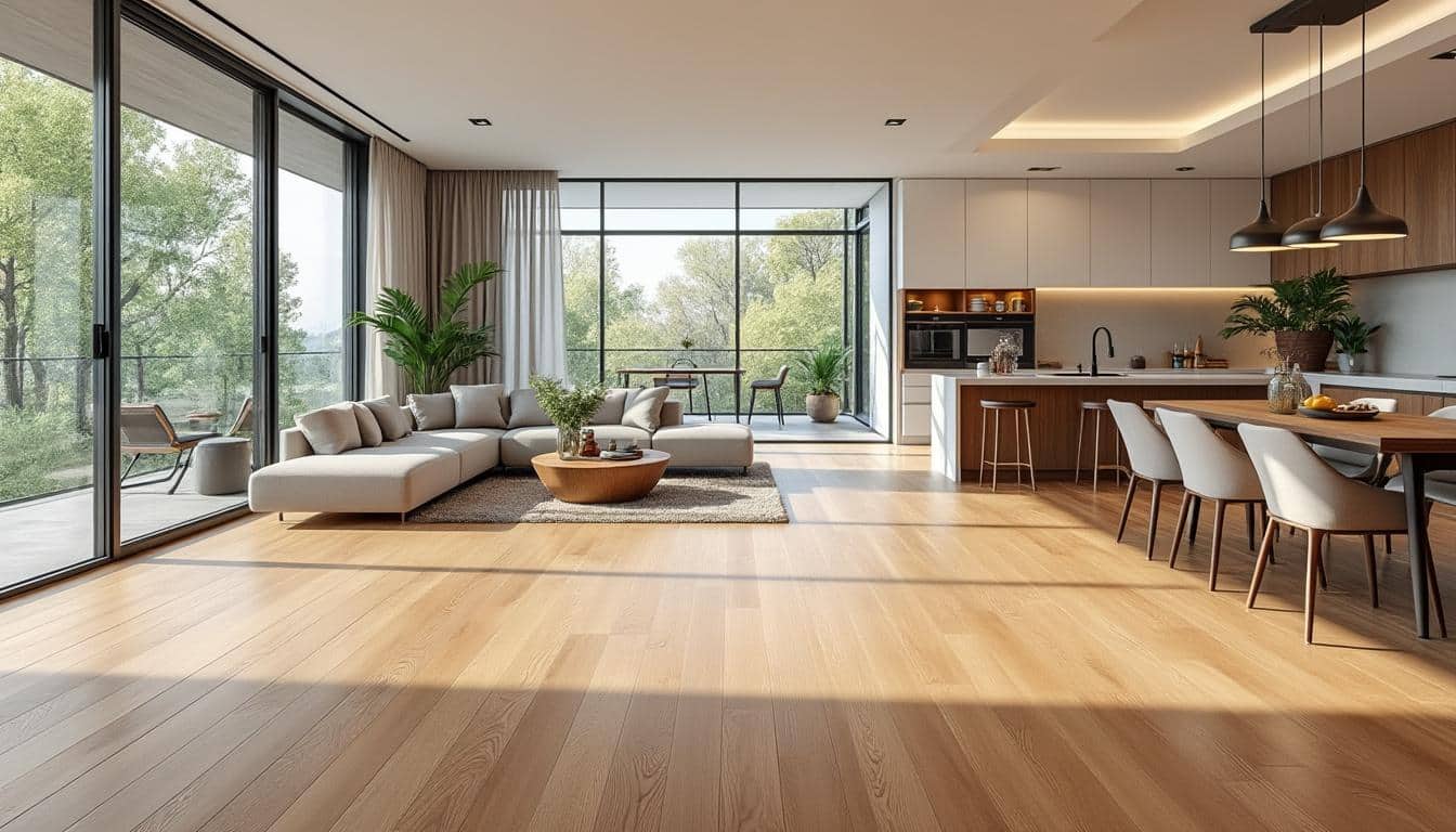 découvrez comment le sol continu peut unifier visuellement les différentes zones de votre maison, créant une harmonie et une fluidité dans vos espaces de vie.