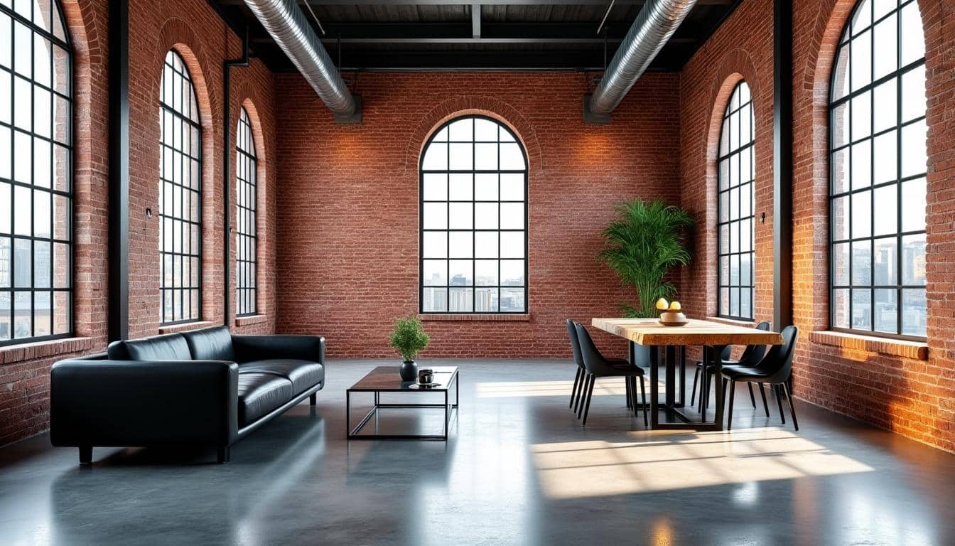 découvrez le style loft qui met en avant des volumes ouverts et la chaleur authentique de la brique rouge pour un intérieur moderne et convivial.