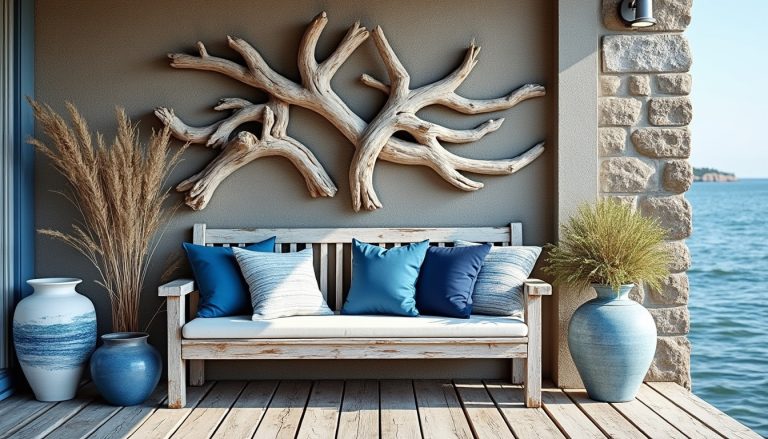 découvrez comment la décoration extérieure maritime allie le charme naturel du bois flotté au bleu apaisant pour créer une ambiance côtière élégante et authentique.