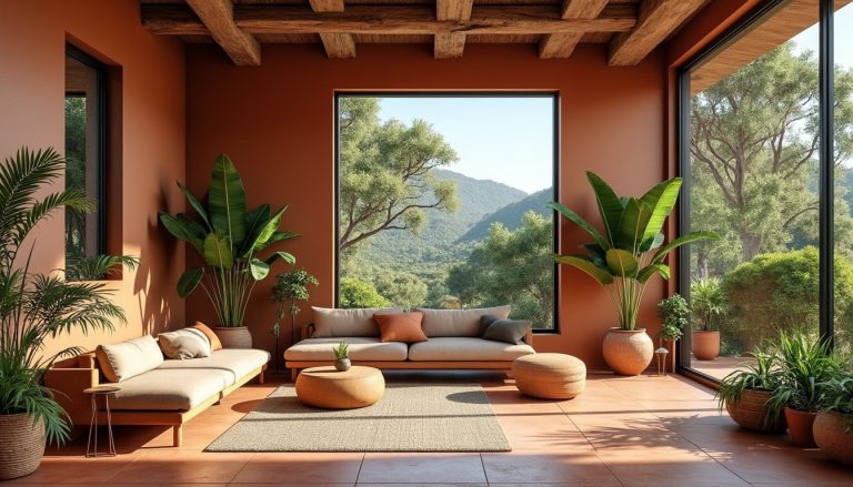 découvrez comment les teintes de terre harmonisent votre intérieur en créant un lien apaisant avec les éléments naturels environnants.