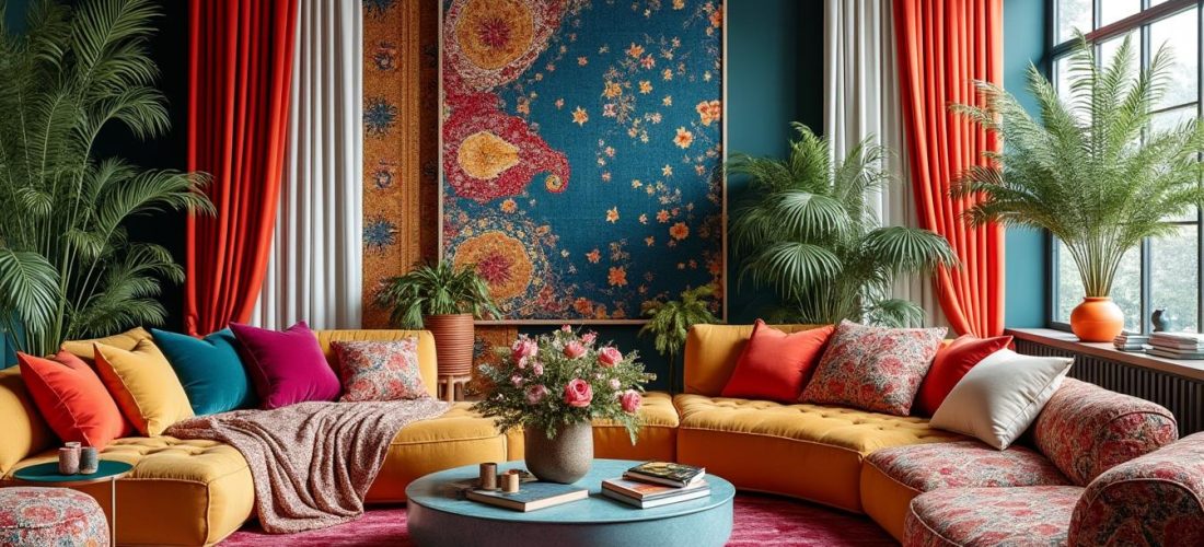 découvrez la décoration d'intérieur maximaliste, un style qui célèbre l'accumulation d'objets pour créer des espaces riches, vibrants et chaleureux, mêlant couleurs, textures et souvenirs.