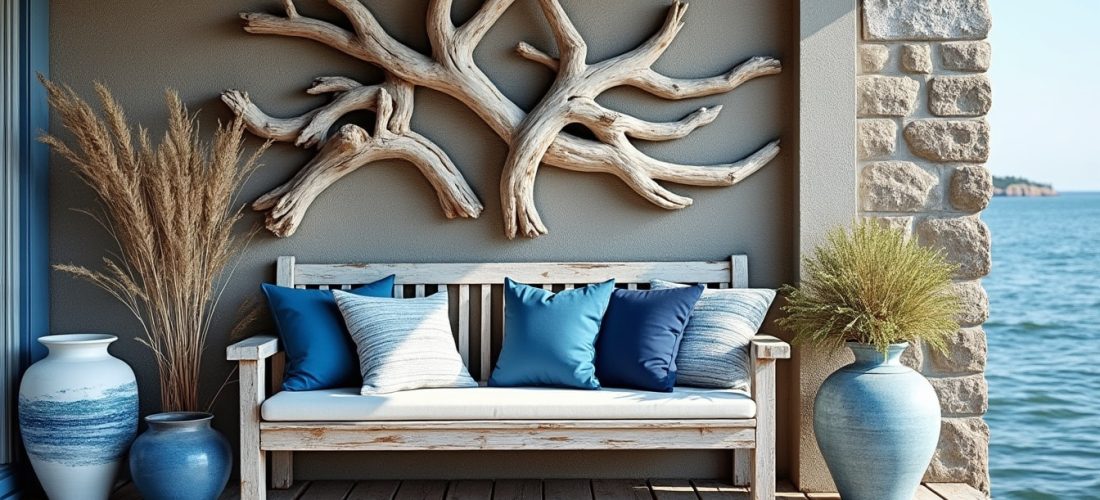 découvrez comment la décoration extérieure maritime allie le charme naturel du bois flotté au bleu apaisant pour créer une ambiance côtière élégante et authentique.