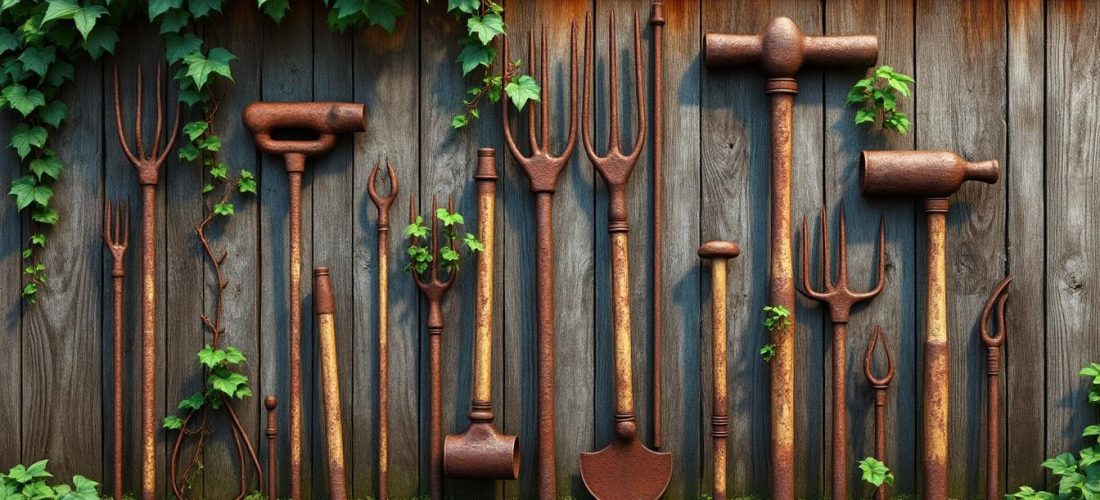 découvrez comment intégrer une décoration extérieure rustique en utilisant de vieux outils en fer pour apporter charme et authenticité à votre espace extérieur.