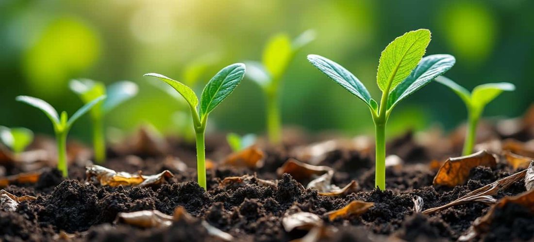 le paillage organique réduit efficacement l'évaporation de l'eau au pied des plants, favorisant une meilleure conservation de l'humidité du sol et un développement optimal des cultures.