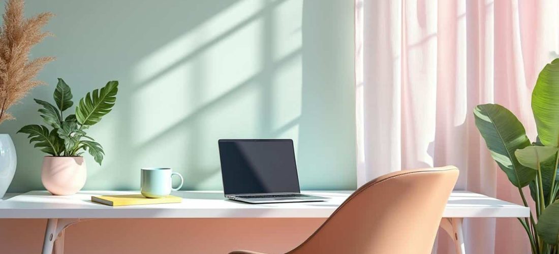 découvrez comment les couleurs pastel peuvent créer une ambiance apaisante et productive dans les bureaux en télétravail, favorisant le bien-être et la concentration.