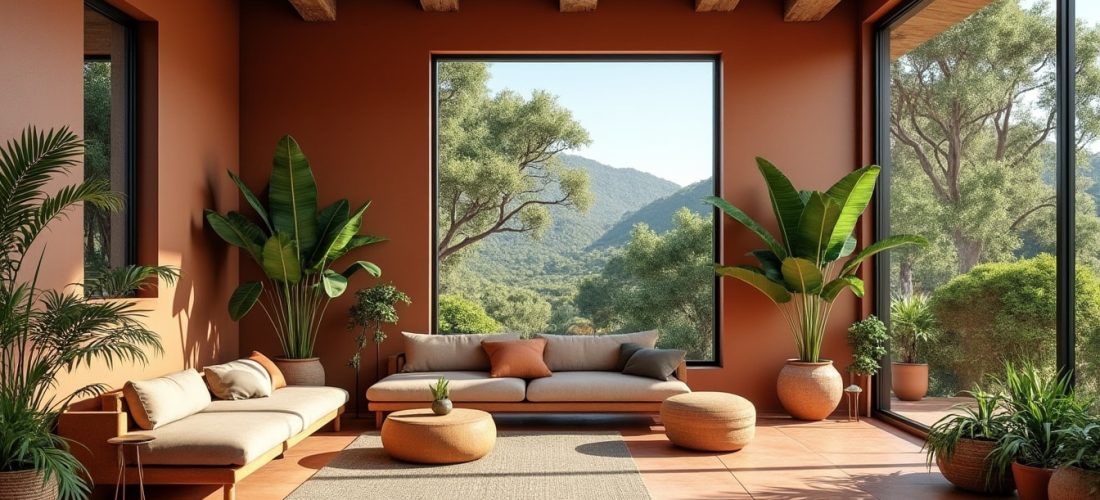 découvrez comment les teintes de terre harmonisent votre intérieur en créant un lien apaisant avec les éléments naturels environnants.
